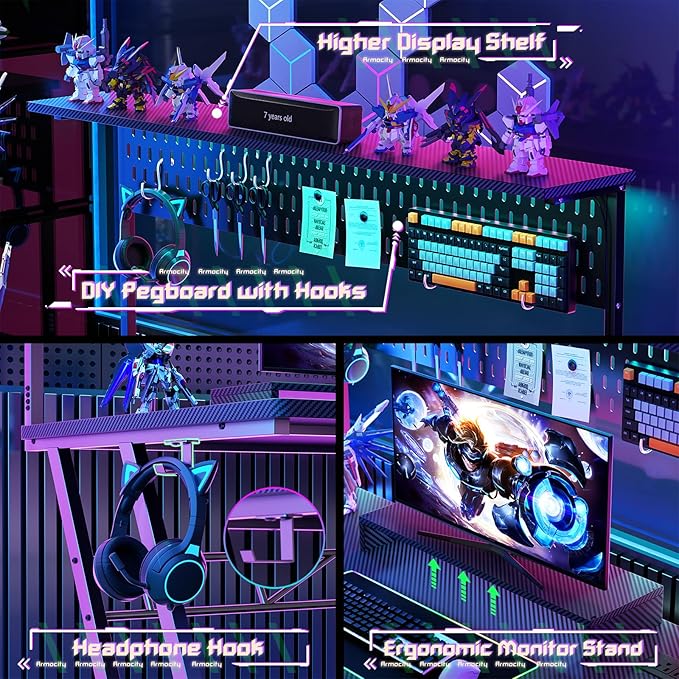 Armocity Gaming Computer Desk - Image 5