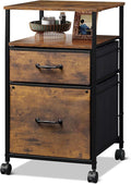 DEVAISE 2 Drawer Mobile File Cabinet, Rolling Printer Stand by DEVAISE