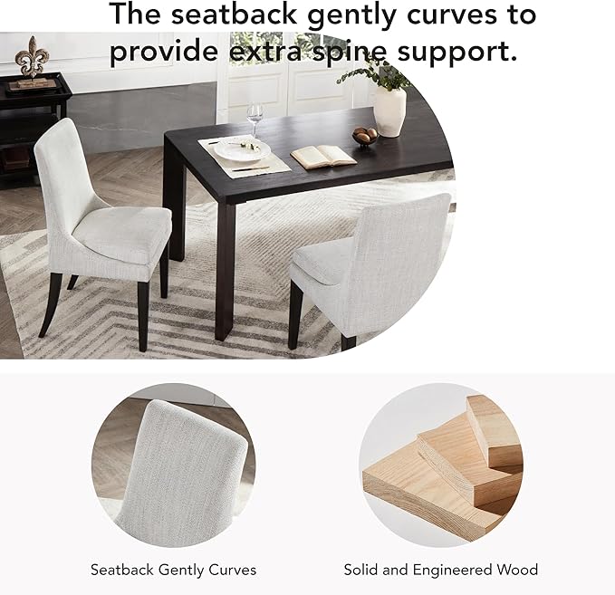 Upholstered Dining Chairs Modern Sidechair Performance Fabric High Back - Image 7