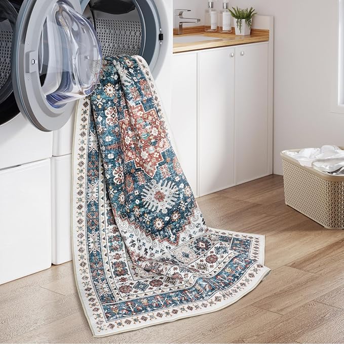 zesthome 8x10 Area Rugs for Living Room, Non-Slip Backing Washable Rugs - Image 6