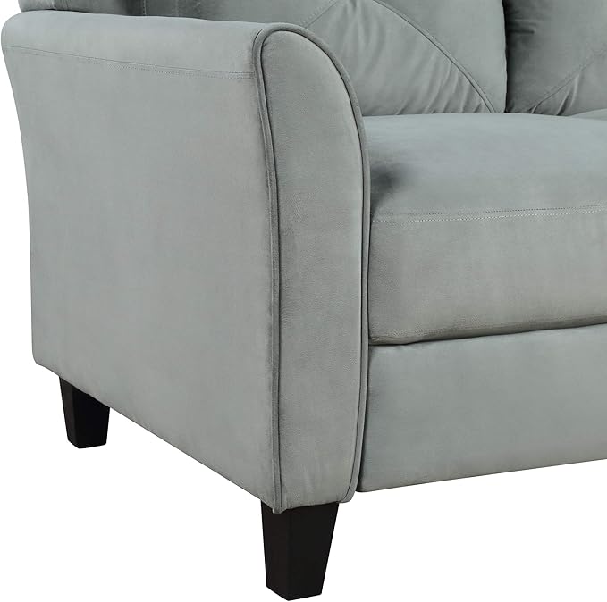 3 Pieses Modern Living Room Sofa Sets Polyester Blend Button Tufted Sofa&Couch - Image 7