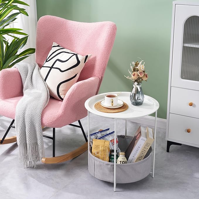 VECELO Round Side/End Table - Image 4