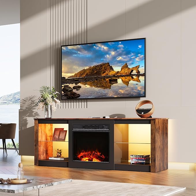 WLIVE 58 Inches Fireplace TV Stand - Image 9