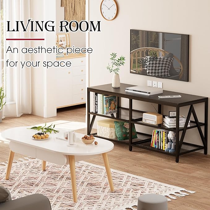 TV Stand for TVs up to 60 Inch, Entertainment Center for Living Room - Image 2