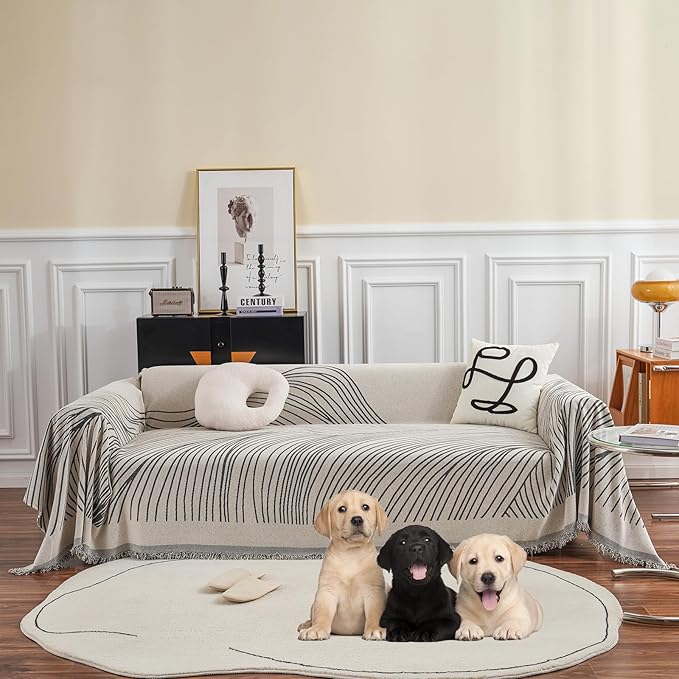 STACYPIK Stylish Striped Sofa Cover by STACYPIK