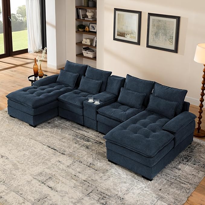 130" U-Shaped Sectional Sofa by FAVSH