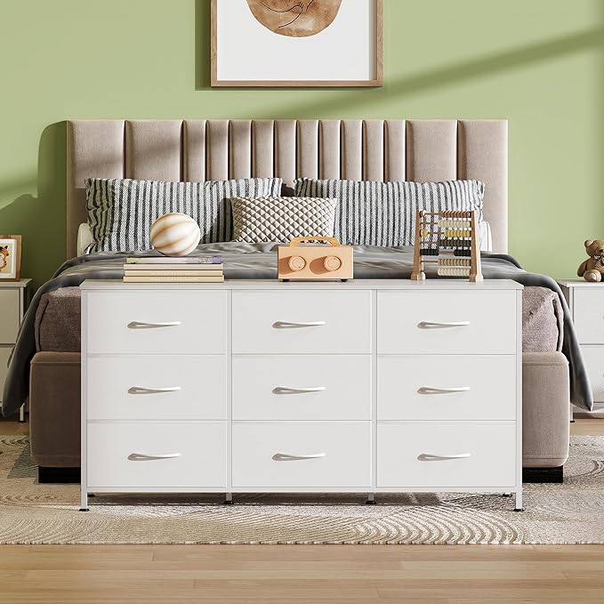 WLIVE 47''W Dresser for Bedroom, 55 inch TV, Wide Chest of Drawers - Image 2
