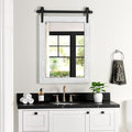 Farmhouse Bathroom Mirror for Over Sink 22”*32”, Barn Door Mirror, Rustic Wall by Menscha