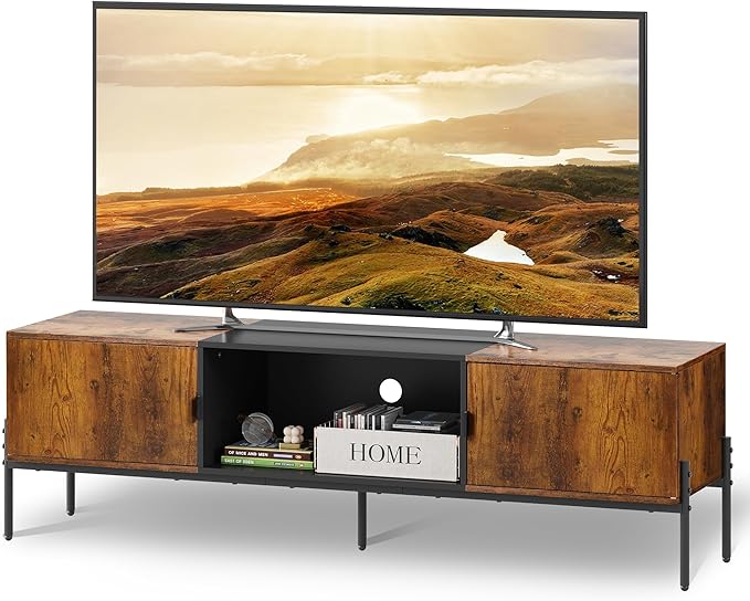 WLIVE Modern TV Stand for 65 Inch TV, Mid Century Entainment Center by WLIVE