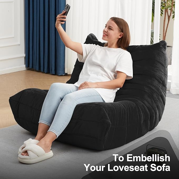 Bean Bag Chairs for Adults Giant Bean Bag Chair Memory Foam BeanBag Chair Big - Image 6