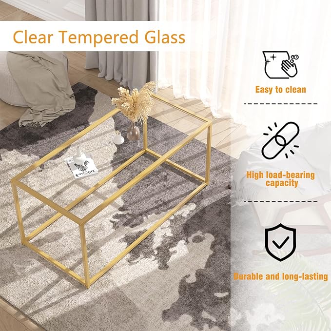 Tempered Glass Coffee Table - Image 4