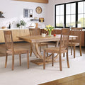 COLAMY Wooden Dining Chairs Set of 4, Spindle High Back Windsor Kitchen Side by COLAMYINC