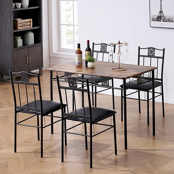 VECELO Kitchen Dining Room Table Sets by VECELO