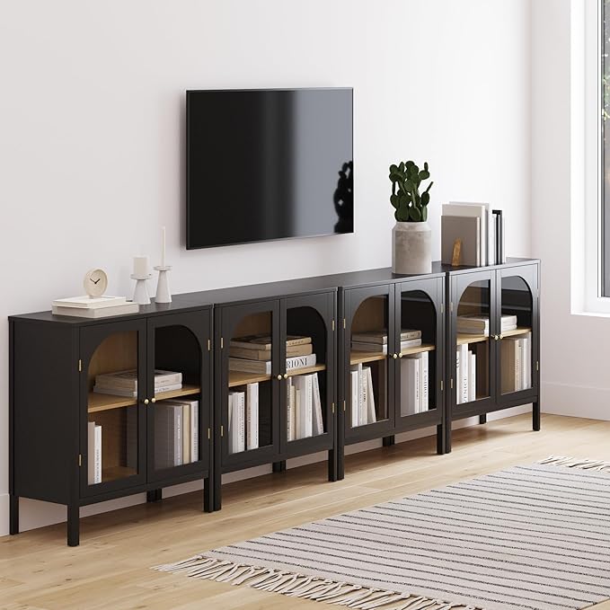 Nathan James Mason Storage Cabinet Accent Sideboard Buffet Credenza TV Stand - Image 3
