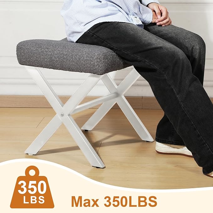 18-Inch Large Vanity Stool Chair, Vanity Bench - Image 9