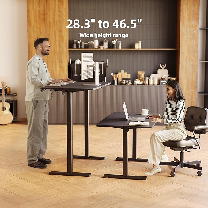 Seang Standing Desk with Adjustable Height, 48x24 Inch Electric Stand Up Desk - Image 4
