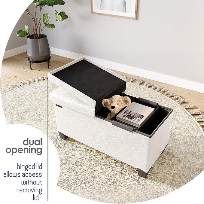 STORAGEBUD Storage Ottoman Bench - Image 8