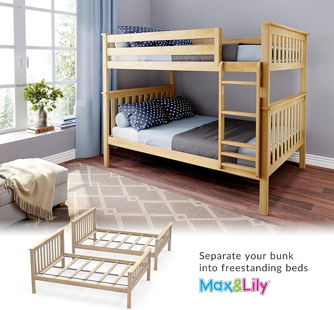 Max & Lily Full Over Full Bunk Bed - Image 7