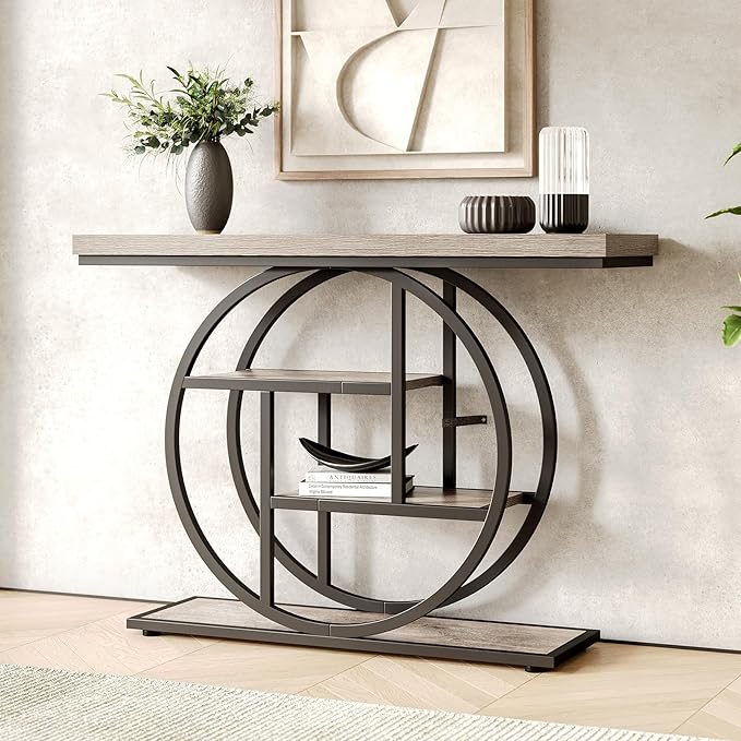 Little Tree Console Table, 4-Tier Entryway Table Behind Couch Table, 41.3-Inch by LITTLETREE