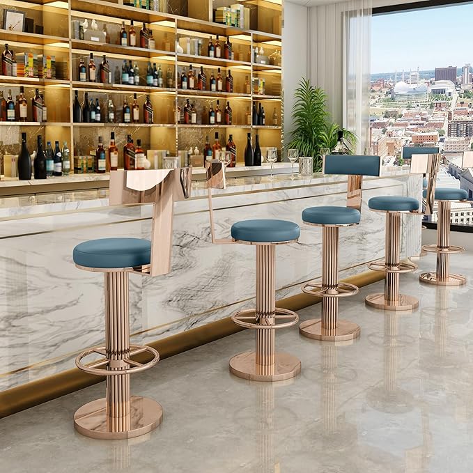 FUNROLUX Swivel Bar Stools - Image 8