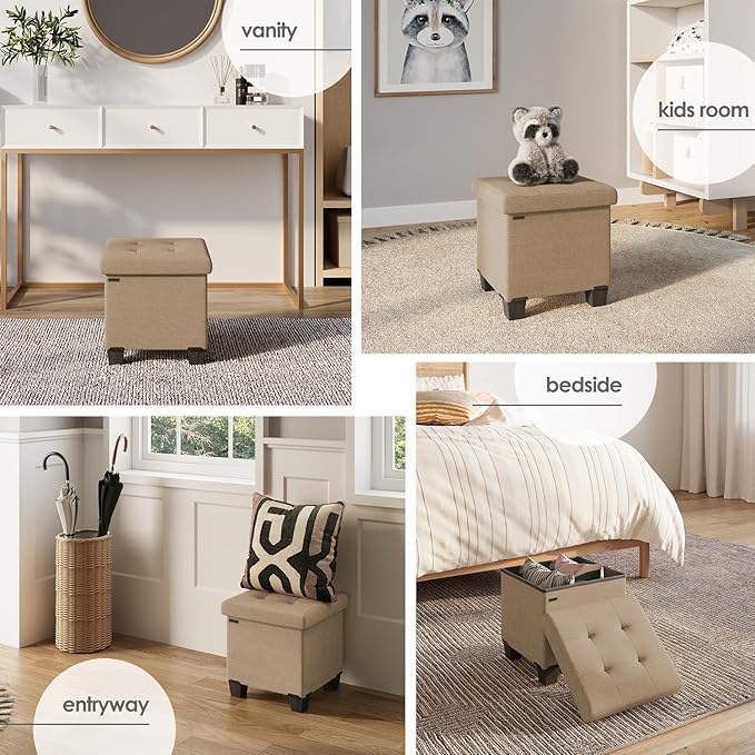 STORAGEBUD Storage Ottoman Cube - Image 4