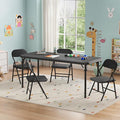 GarveeHome 5-Piece Kids Folding Table and Chairs Set, Toddlers Children's by GarveeHome