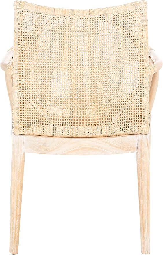SAFAVIEH Home Collection Gianni Natural Wash/White Cushion Living Dining Room - Image 6