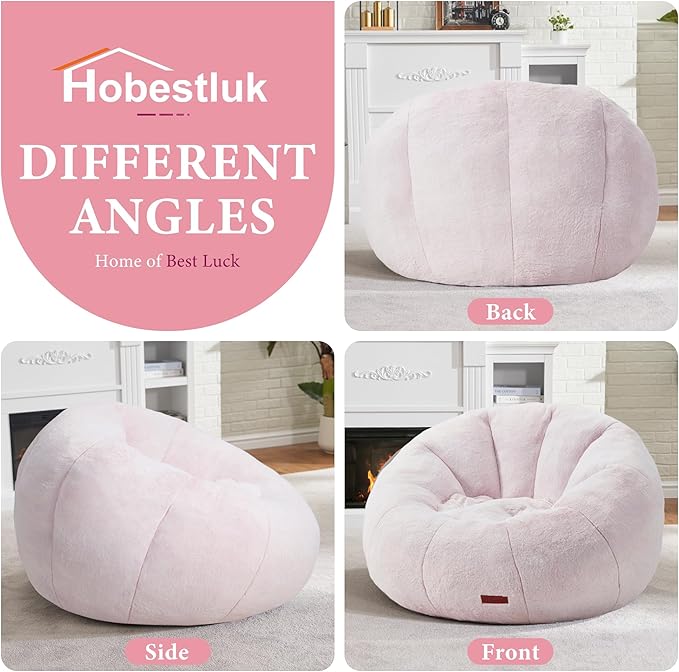 Hobestluk Bean Bag Chairs Large Bean Bag Couch - Image 8