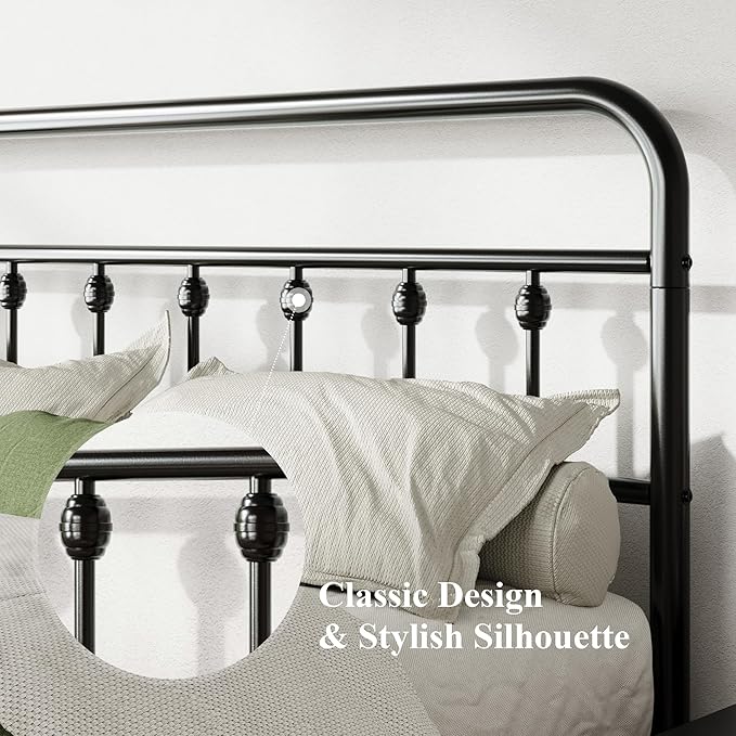 Allewie 14 Inches Full Size Metal Platform Bed Frame - Image 4
