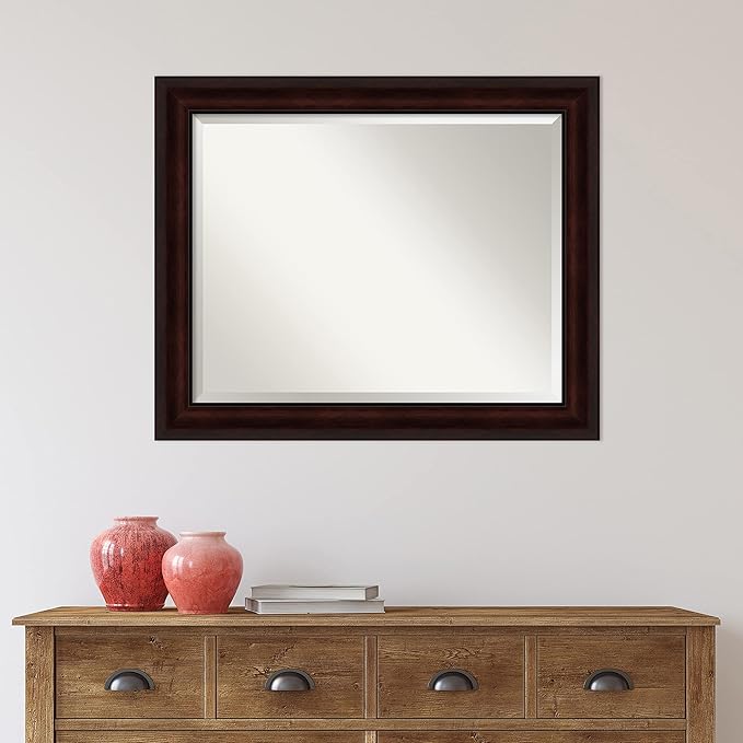 Amanti Art Brown Bathroom Mirror - Image 6