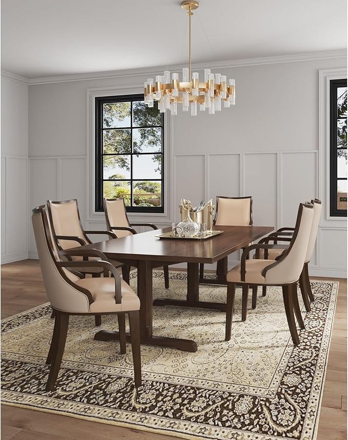 Manhattan Comfort Grand Faux Leather Dining Chairs - Image 2