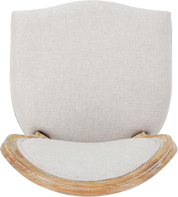 Christopher Knight Home Phinnaeus Polyester Beige Fabric Dining Chair, 2-Pcs Set - Image 10