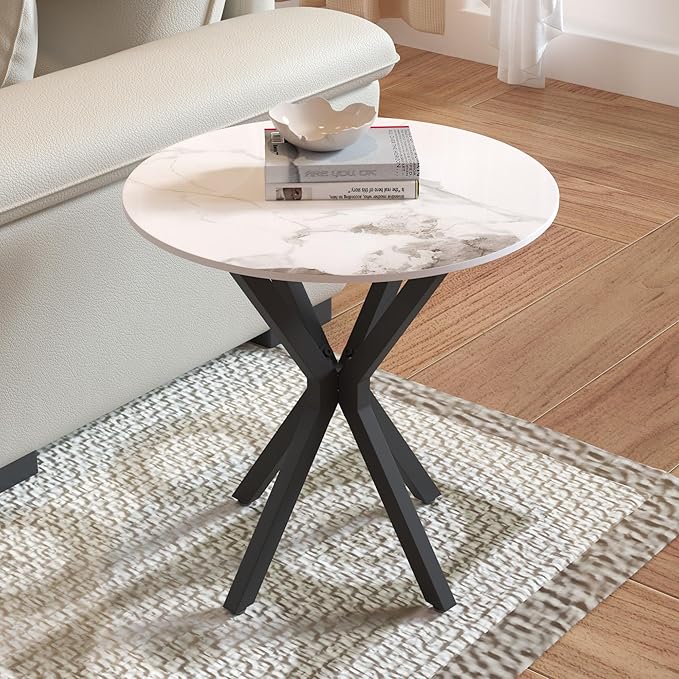 Round Side Table Set of 2, Modern Stylish End Tables - Image 5