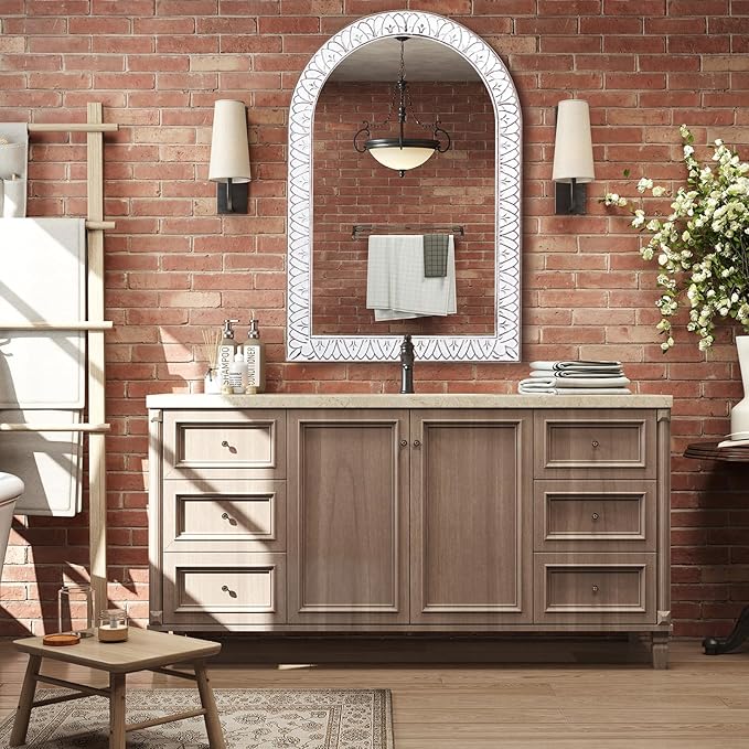 36x24 Inch Arched Wall Mirror - Image 7