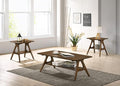 Roundhill Furniture Arona 3-Piece Coffee Table Set, Coffee Table and Two End by RoundhillFurniture