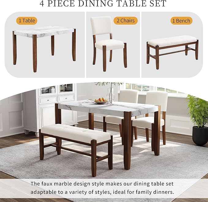 Ball & Cast 4-Piece Dining Furniture Set - Image 7