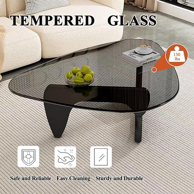 Mid Century Modern Glass Coffee Table - Image 3