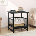 18" Square End Table, Modern Nightstand Side Table, Nightstand by EAZEHOME