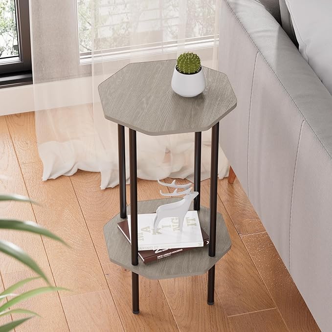 Side Table, Octagonal End Table - Image 5