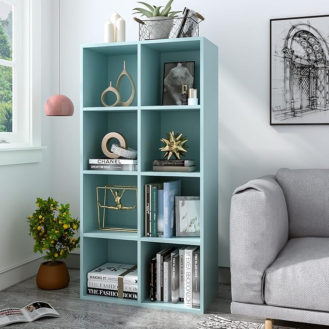 8-Cube Storage Shelf Bookcase - Image 2