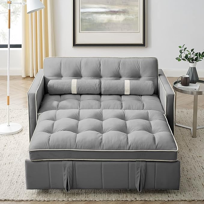 ERYE 3 in 1 Tufted Sleeper Sofa Bed - Image 9