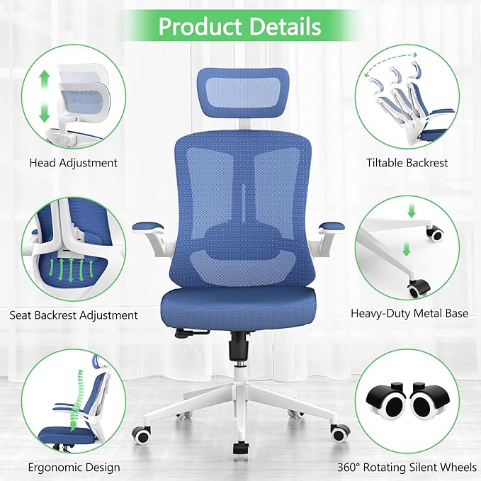 Home Office Chair, Ergonomic Big and Tall Office Desk Chair - Image 5