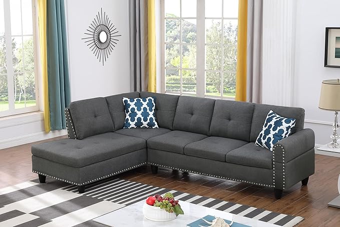 Ball & Cast 98" L Shaped Modular Sectional Couch - Image 3
