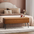 GarveeHome Storage Ottoman Bench, Mid-Century Modern Entryway Bedroom Bench by GarveeHome
