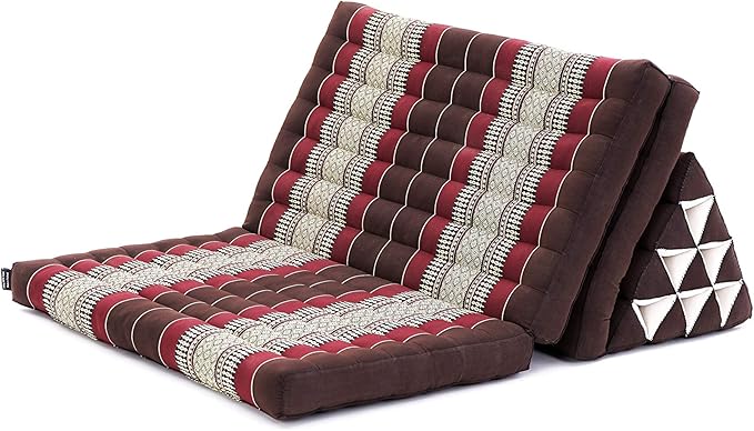 Leewadee 3-Fold Mat XXL with Triangle Cushion – Firm TV Pillow, Foldable - Image 9