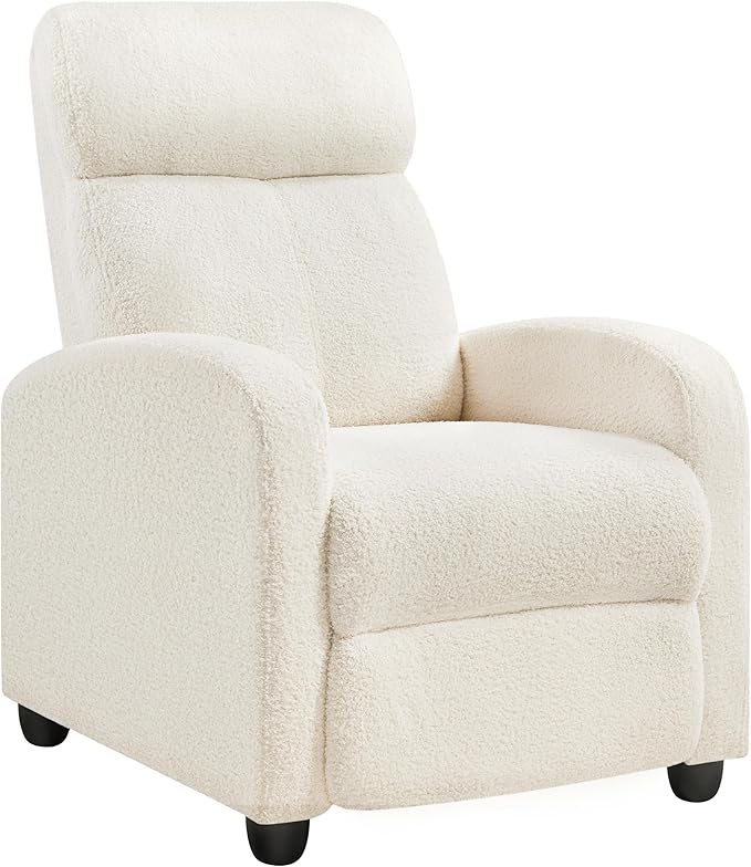 Yaheetech Fabric Recliner Chair Single Sofa Home Theater Seatting Adjustable by Yaheetech