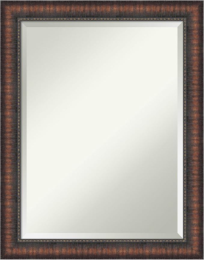 Amanti Art Brown Bathroom Mirror by AmantiArt