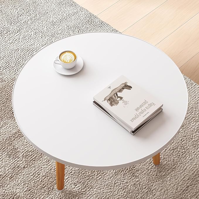 Round Coffee Table Low Table - Image 6