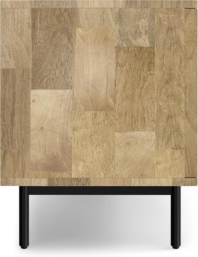 SIMPLIHOME Reeves SOLID MANGO WOOD 60 inch Wide TV Media Stand in Natural - Image 13