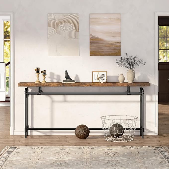 Tribesigns Console Table, 70.9 Inches Extra Long Sofa Table - Image 3
